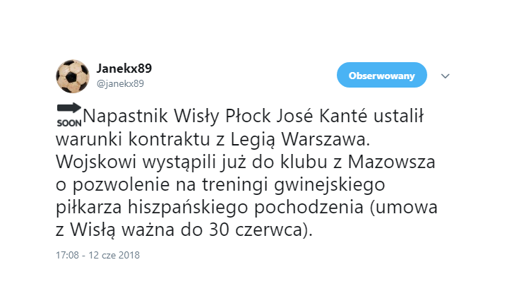 Kante zostaje w Polsce! Nowy klub zawodnika Wisły Płock